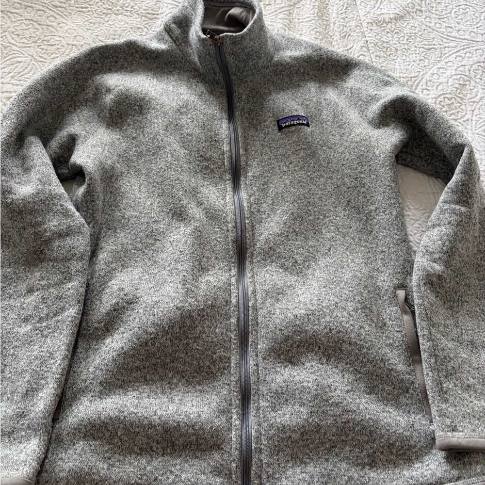 Patagonia Gray Full-Zip Fleece Jacket